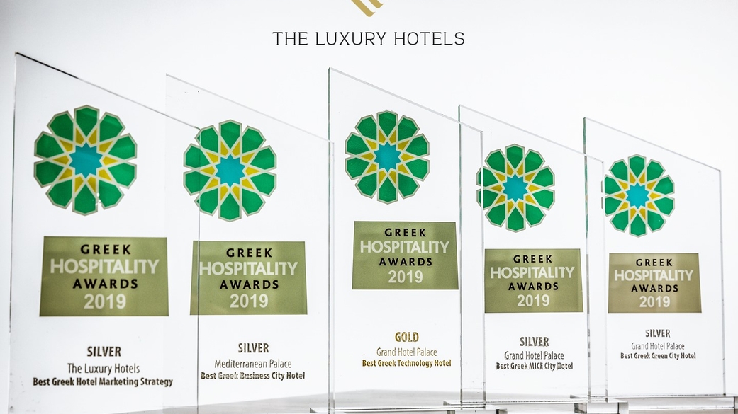 5 σημαντικά βραβεία φιλοξενίας για τα Grand Hotel Palace και Mediterranean Palace 